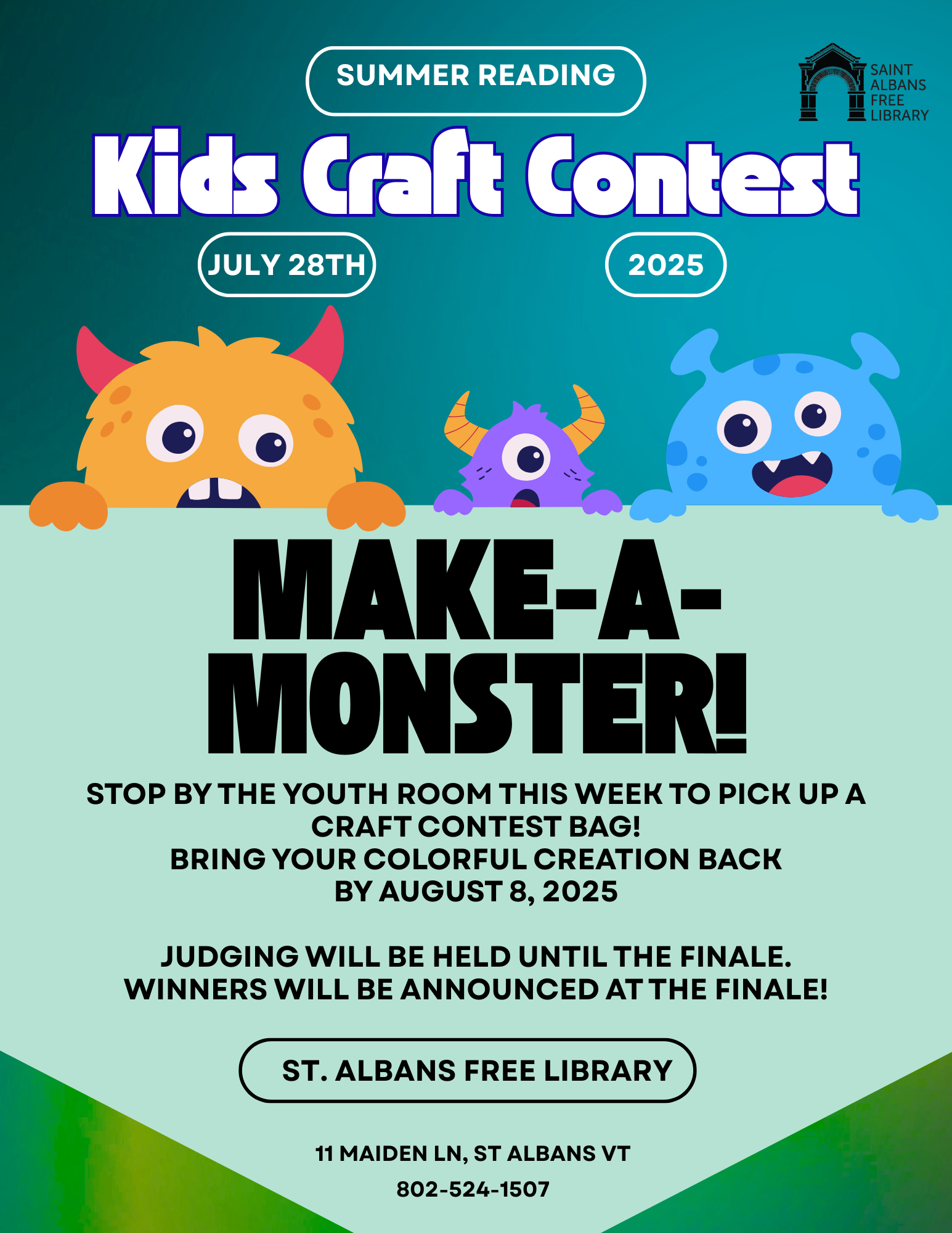 Craft Contest Bag Pickup | Saint Albans Free Library